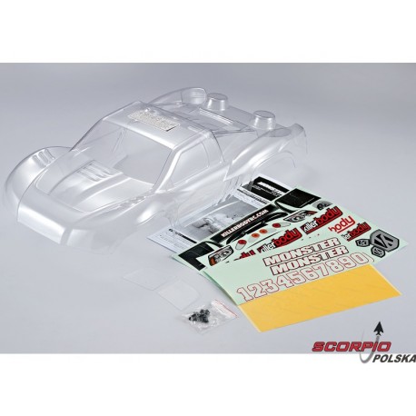 Killerbody karoseria 1:10 SCT Monster przeźroczysta