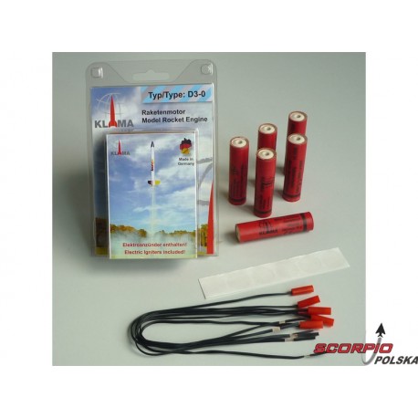 Klima silnik rakietowy D3-0 EL (6szt)