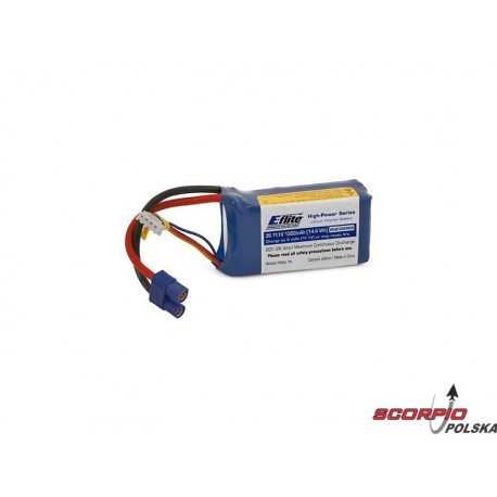 LiPol 11.1V 1300mAh 3s 20C EC3