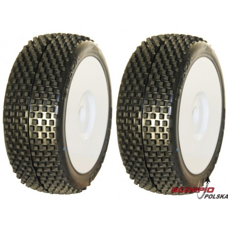 Koło uniw. " Velox M3 / Rex 1/8 Buggy białe (2)