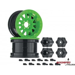 Axial AX31363 Felga 2.2 Method Beadlock IFD zielona (2)