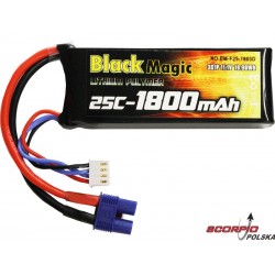 LiPol Black Magic 11.1V 1800mAh 25C EC3