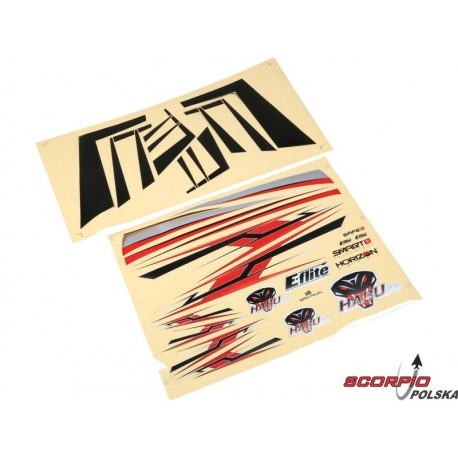 E-flite naklejki: Habu STS