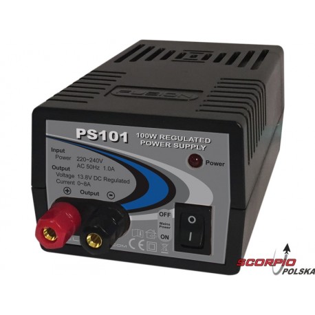 Zasilacz stabilizowany 100W 230V/13.8V 8A