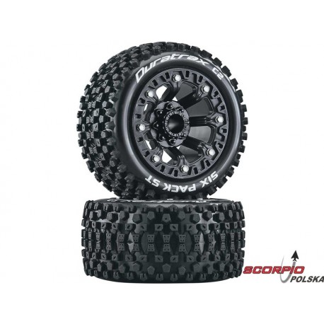 Duratrax Koło z oponą Six Pack ST 2.2 czarne (2)