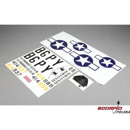 P-51D Mustang 60ccm - naklejki