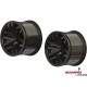 AR510099 Arrma Felga MT 2.8" 14mm hex czarny chrom (2)