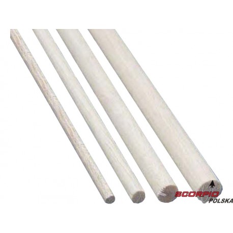 Krick Listwa okrągła balsa 4mm 1m (10)