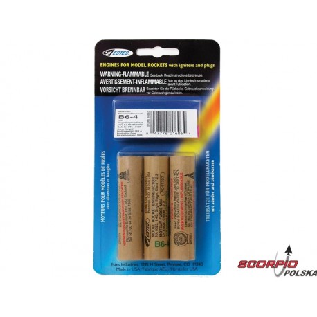 Estes - Silnik rakietowy B6-4 (3szt)