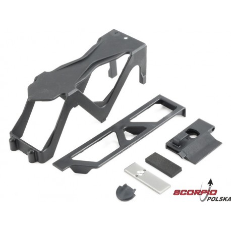 Losi Baja Rey: Mocowanie akumulatora, drzwiczki, z