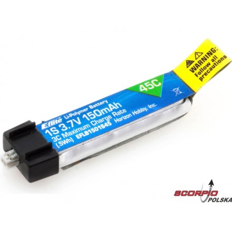 LiPol 150mAh 1S 3.7V 45C