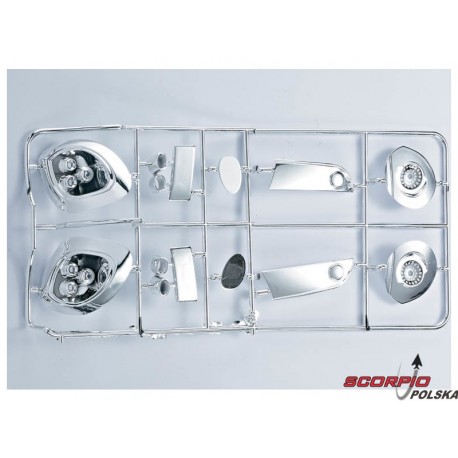 Killerbody Alfa Romeo 8C 1:7 - części chromowane