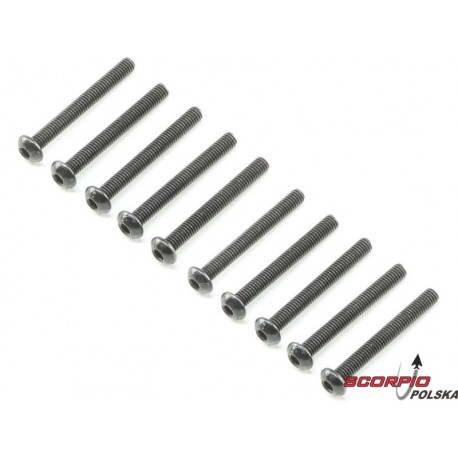 Losi Śruba Button Head M3x25mm (10)