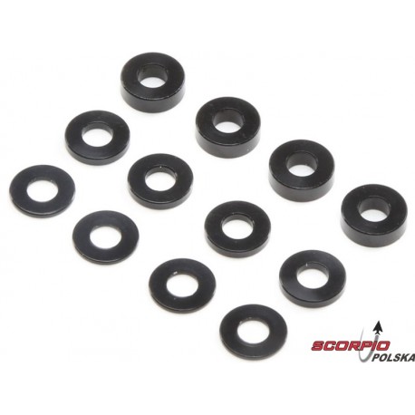 TLR Podkładka M3 aluminium dla Caster blok (4)