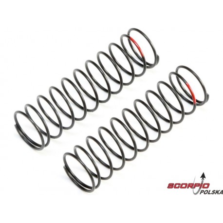 TLR Sprężyna amort. tylna 12mm czerwona LF (2)