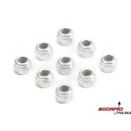 Losi: Nakrętka bezpieczna M2 x 0.4 x4mm (10)