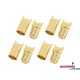 Konektor złocony 6.5mm (4 pary)