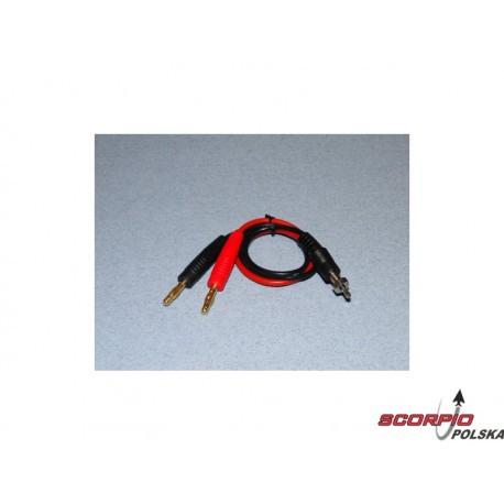 Kabel ładowania z banankami - końcówka żarzenia