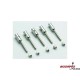 Końcówka gwintowana alu M2 węgiel 5mm (5)