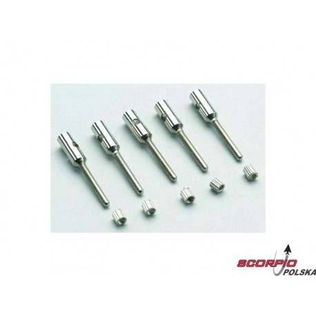 Końcówka gwintowana alu M2 węgiel 5mm (5)