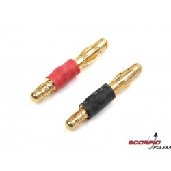 Przewód konwersji 3.5mm złocony -  4.0mm (14AWG)