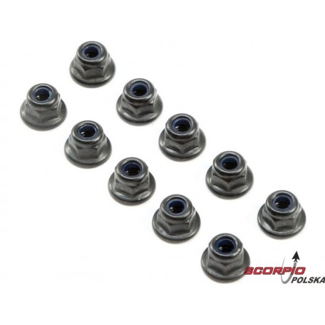 Nakrętka samokontrująca M3 z kołnierzem (10)