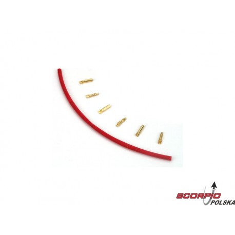 Konektory zł 2 mm z koszulką termok (3 pary)