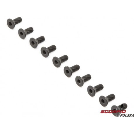 Losi Śruba płaska główka M4x10mm (10)