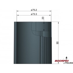 Klima Podstawa 75mm 3-stateczniki czarna