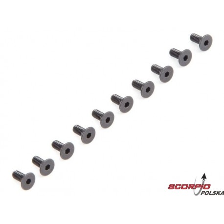 Losi: Śruba Flat Head M2.5 x 5mm (10)