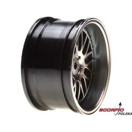 V100: Felga tylna 54x30mm Mesh metal/chrom (2)