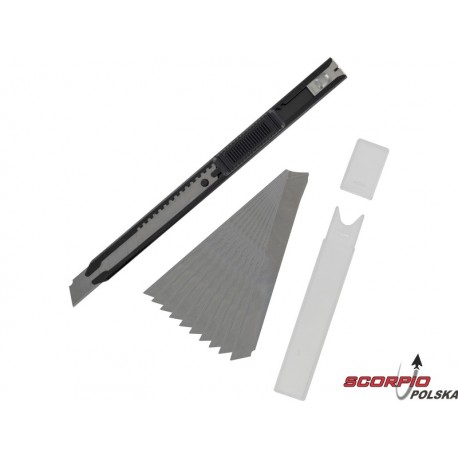 Modelcraft nóż łamany wąski z 10 ostrzami 9x0.3mm