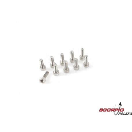 Śruba imbusowa z łbem walcowym M3x30 nierdz. (10)