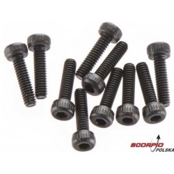 Axial AX31066 Śruba CH M2x8mm czarna (10)