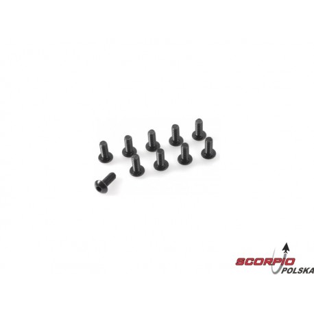 Śruba imbusowa z łbem kulistym M3x30 stalowa (10)