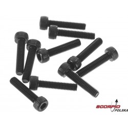 Axial AX31398 Śruba CH M2.6x12mm czarna (10)