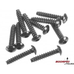 Axial AXA0437 Śruba BH M3x15mm czarna (10)