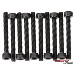 Axial AXA089  Śruba CH M3x25mm czarna (10)