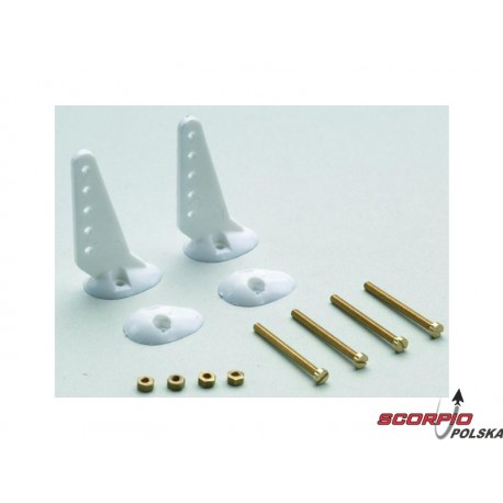 Dźwignia sterów 22mm z śrubkami (2)