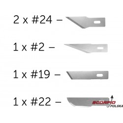 Modelcraft zapasowe ostrza (2x  24,  2,  19,  22)