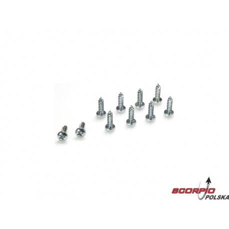 Wkręt krzyżakowy z łbem kulistym 4.2x13 nikl. (10)