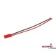 Konektor złocony BEC męski kabel 20AWG 10cm (1)