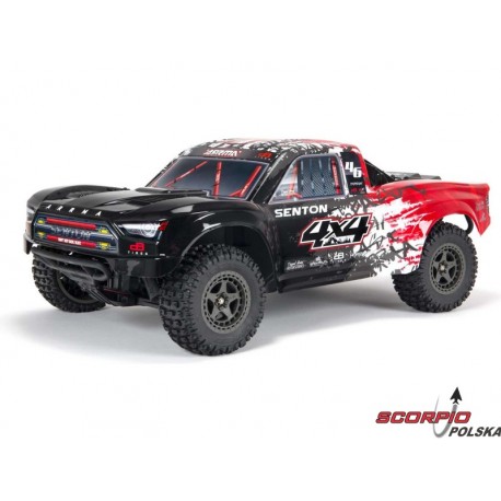 Arrma Senton 4X4 3S BLX 1:10 4WD RTR czarna/czerwona