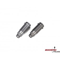 Rear Shock Body Set. Hard Anodized (2): 5TT