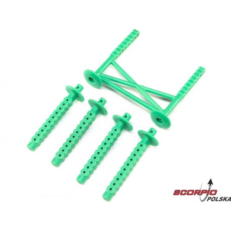 Losi mocowanie karoserii tylne, słupek, zielone: LMT