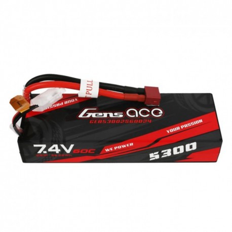 5300mAh 7.4V 60C HardCase Gens Ace