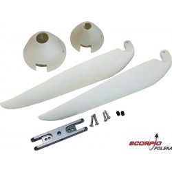 Śmigło składane 12x8" z kołpakiem i aluminiowym jarzmem