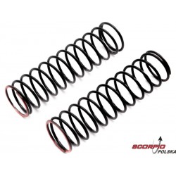 Axial sprężyna amortyzatora 100mm 4.0 czerwona (2): SCX6