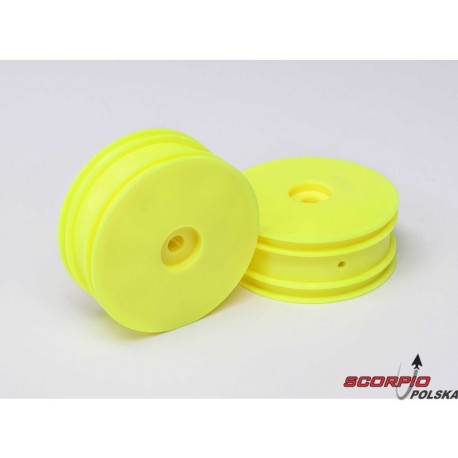 Losi felga przednia żółta (2): Mini-B