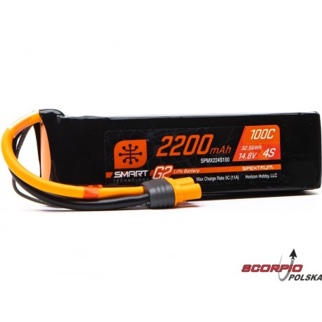 Spektrum Smart G2 LiPol 14.8V 2200mAh 100C IC3